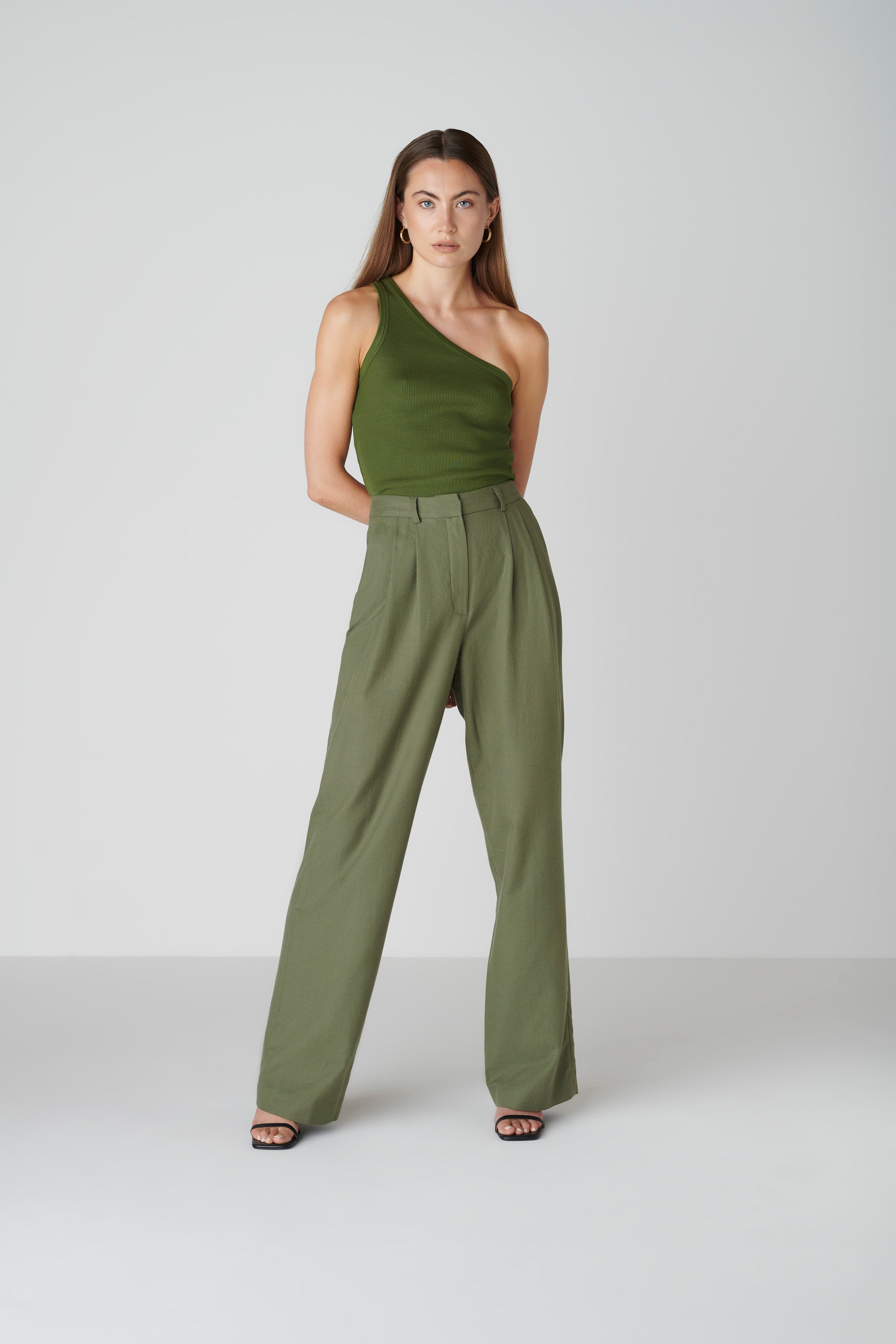 Bièl long trousers - Olive green