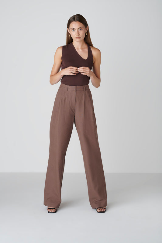 Bièl Hose lang -Chocolate brown