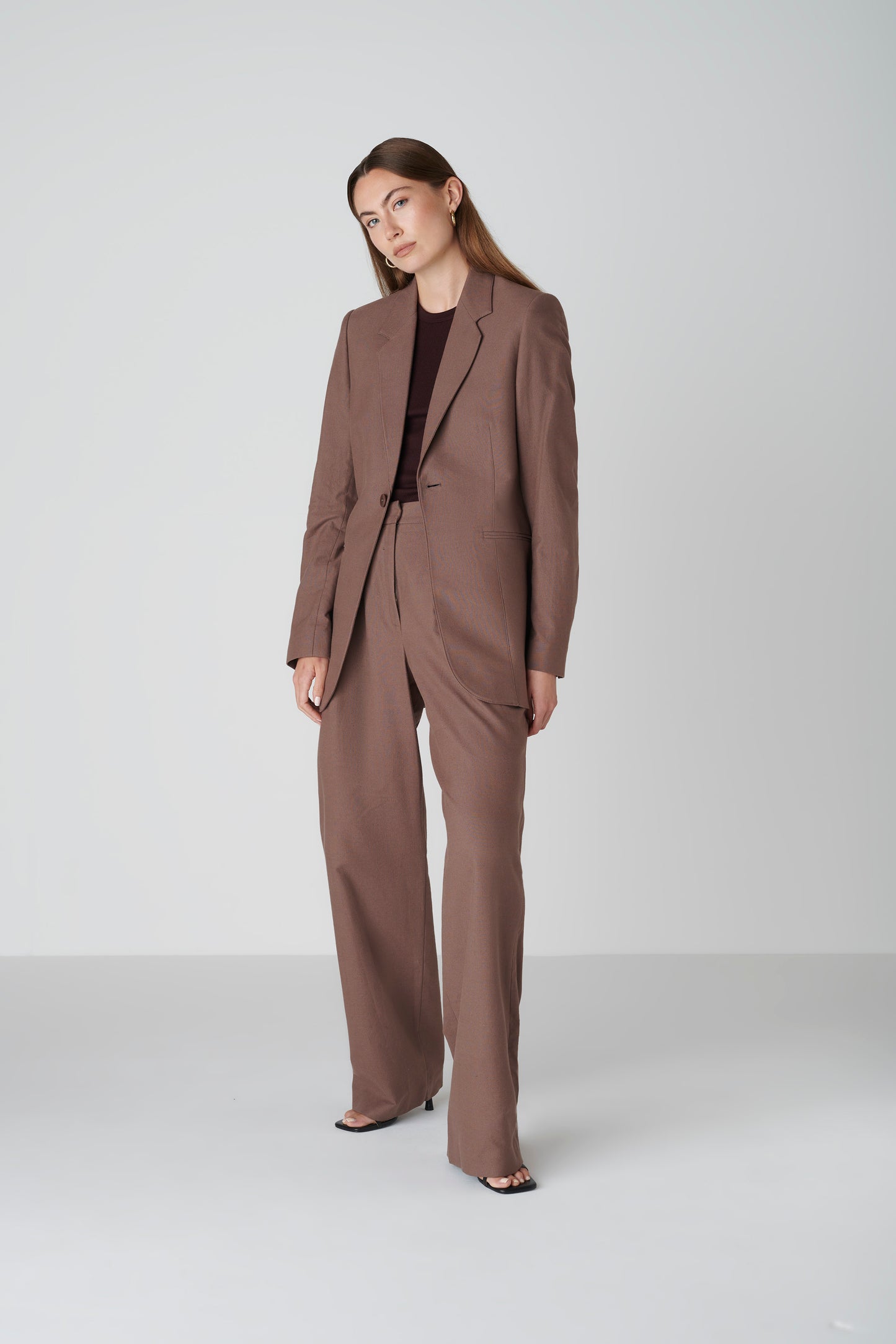 JANNE Blazer - Chocolate Brown