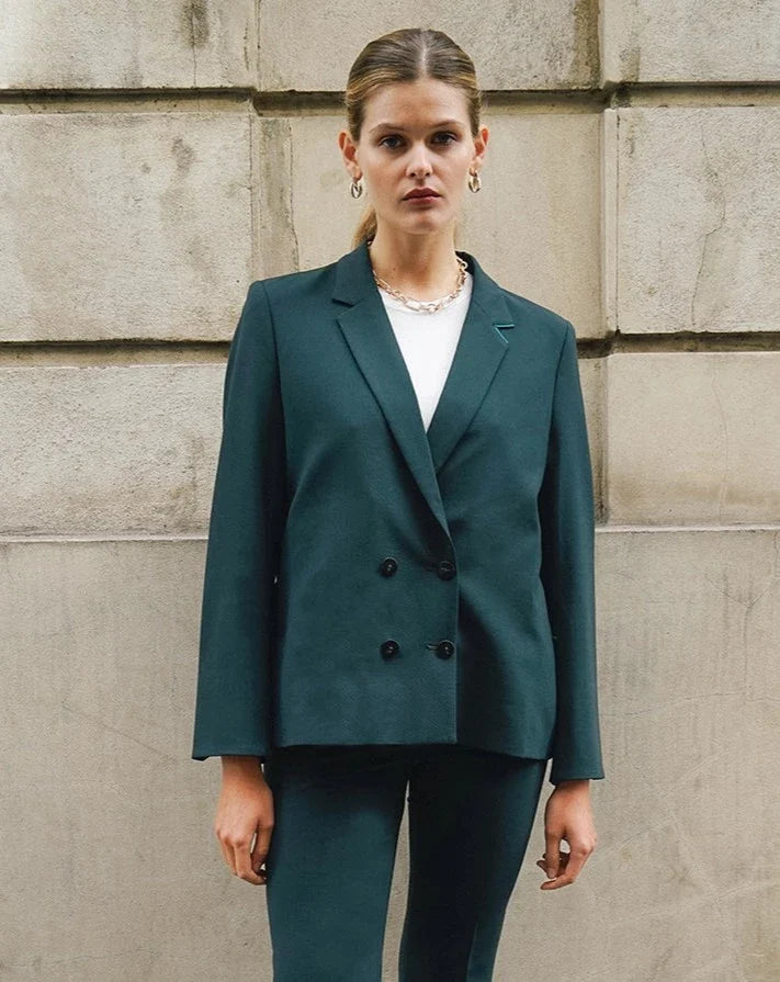 17h10 Blazer Boston - Vert Bouteille  | Nachhaltige Businessmode für Frauen